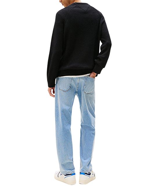 Maglioncino nero in cotone Tommy Jeans | DM0DM21655BDS
